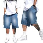 Loose Blue Denim Shorts - Image 2