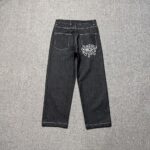Black Straight Leg Jeans - Image 2