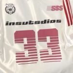 White Pink Football Jersey T-shirt - Image 2