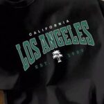 Black Los Angeles Graphic T-shirt - Image 2