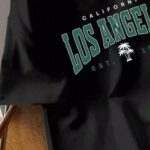 Black Los Angeles Graphic T-shirt - Image 3