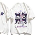 White Kuromi Cartoon Graphic T-shirt - Image 2