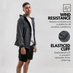 Men’s Lightweight Hooded Windbreaker Jacket