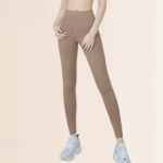 Women’s Cocoa High Waist Yoga Leggings - Image 2