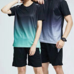 Women’s Black Mint Gradient Quick Dry Performance Tee - Image 3