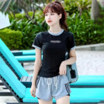 Women’s Two Piece Swim Running Set - Image 2