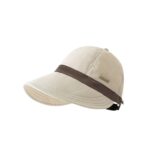 Cream Quick-Dry Water-Resistant Slim-Look Cap with Contrast Band