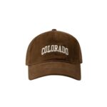 Brown “Colorado” Embroidered Vintage-Style Baseball Cap